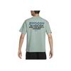 Nike Letter Logo Print Round Neck Pullover Short Sleeve T-Shirt Unisex T-Shirt Retro-Green FB2730-317
