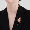 Crystal Rhinestones Butterfly Brooch Fashionable Evening Wear Lapel Pin Clothing Accessories Social Event Jewelry