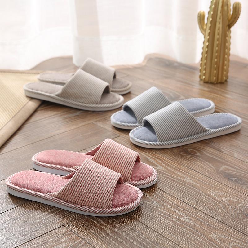 Leinenslipper, Indoor-Bodenbelag für Frühlings- und Sommerhäuser, Rutschfeste und verschleißfeste Baumwoll- und Leinenslipper, Geräuscharm für den Heimgebrauch