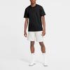 Nike T-shirt a Maniche Corte con Girocollo e Ricamo Logo Monocolore Uomo Top Nera DB3194-010