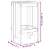 5 Piece Garden Bar Set Solid Douglas Fir Wood