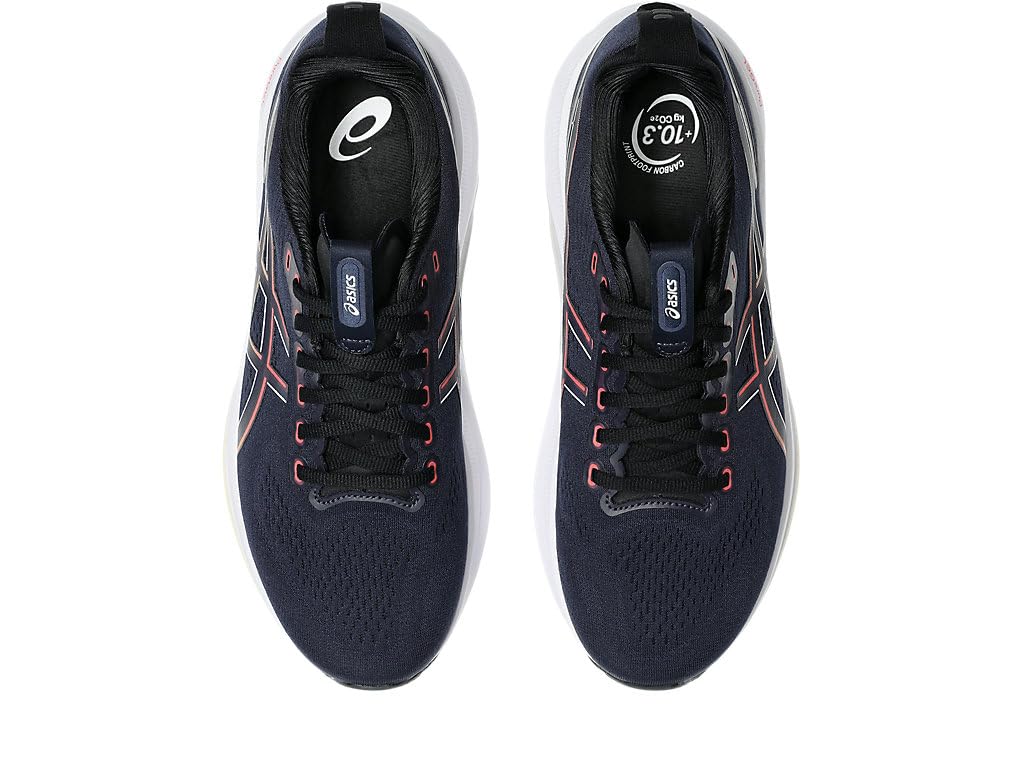 ASICS 32 Wide Running Navy and Size Comfort and GEL-KAYANO Shoes, Black, 26.0, Men's, 1011C051.400. Stability.