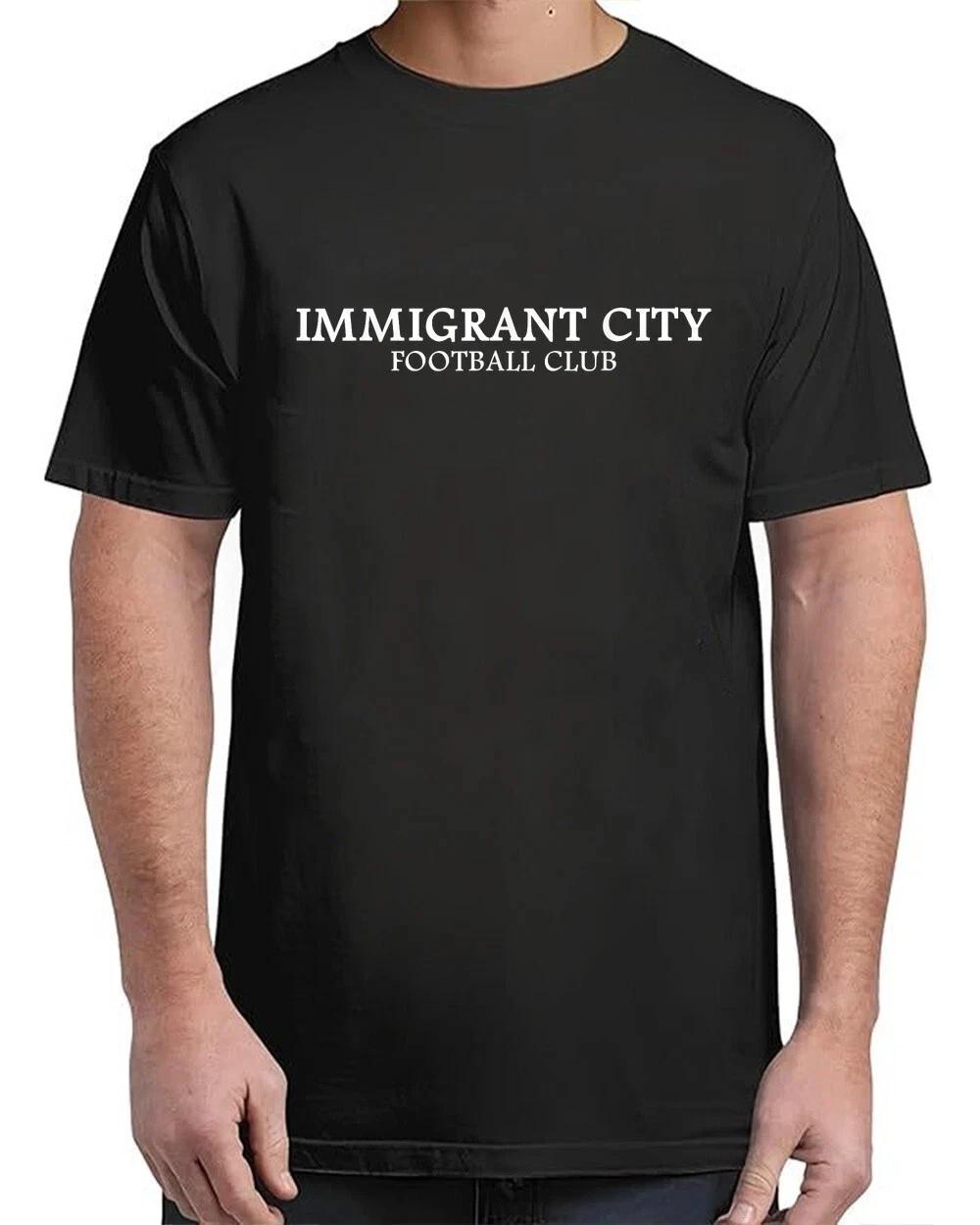 Immigrant City Football Club T-Shirt | Bold Statement Tee | Unity & Heritage M