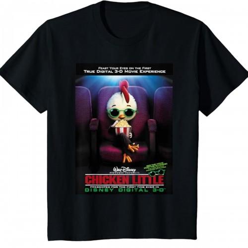 Tricou 3D din bumbac cu posterul filmului Chicken Little pentru băieți