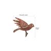 Set of 4 Rustic Metal Garden Ornaments Bird Shape for Outdoor Patio Decor