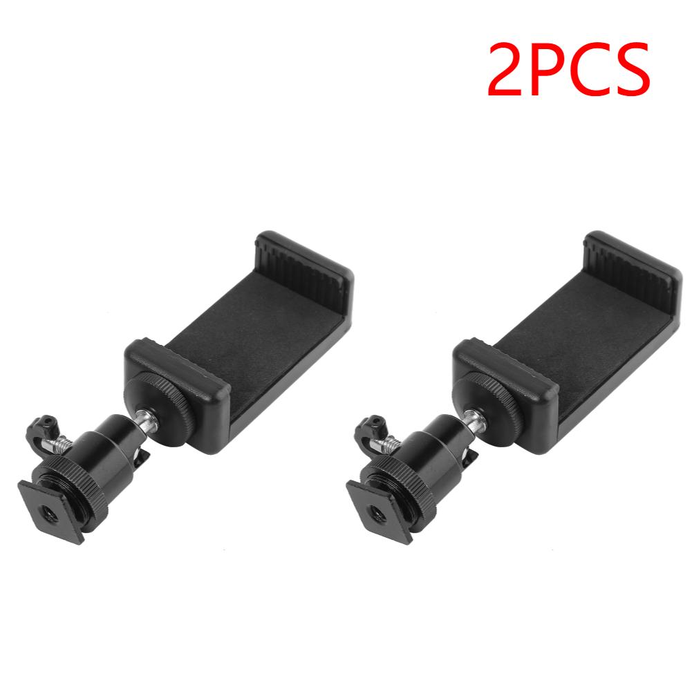 Universal Moblie Phone Clip Bracket Holder Mount 1/4 Screw Hot Shoe Phone Clip Tripod Monopod Stand for iPhone Samsung Xiaomi