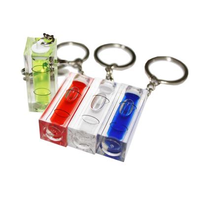 Key Chain Spirit Level Bubble TV Rack Horizontal Ruler 15*15*40mm 1 Piece
