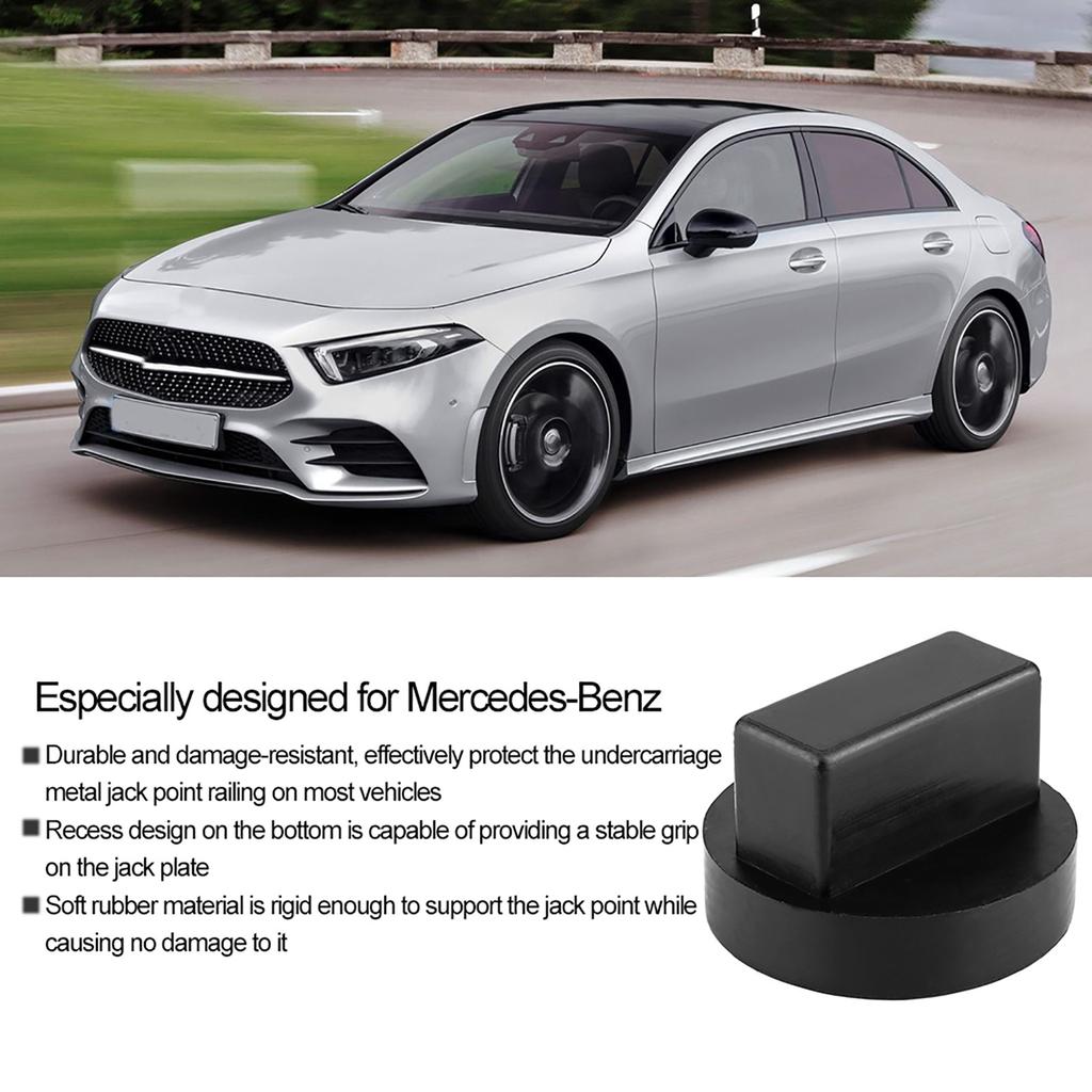 Car Enhanced Frame Rail Floor Jack Support Rubber Pad Adapter for Mercedes Benz