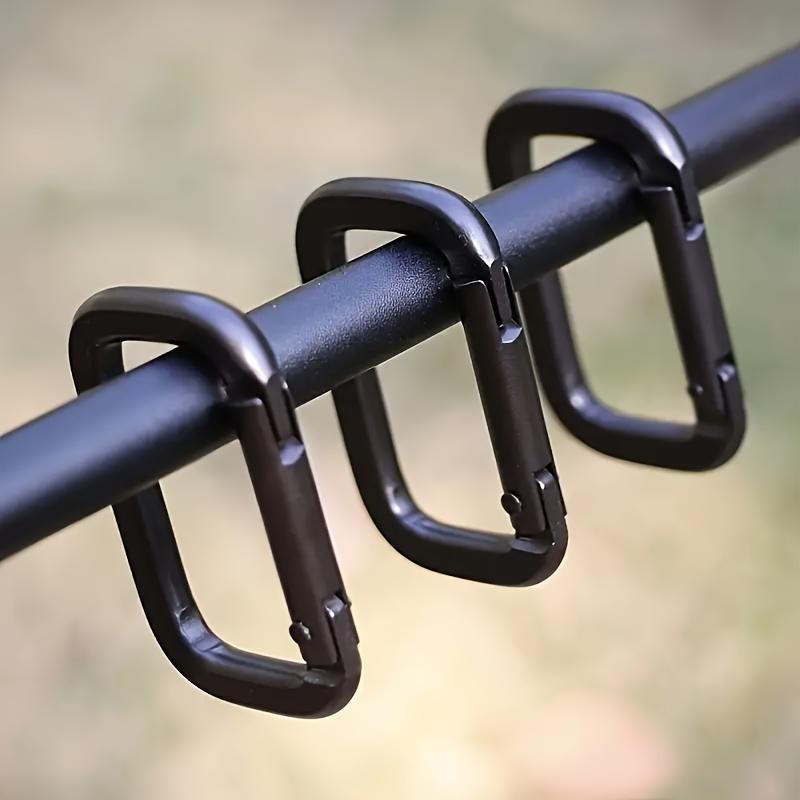 1pc Square Rings with Outdoor Spring Multifunctional, Spring Hooks, Clips, Keychains, Outdoor Backpack Pendants, And Camping Tools