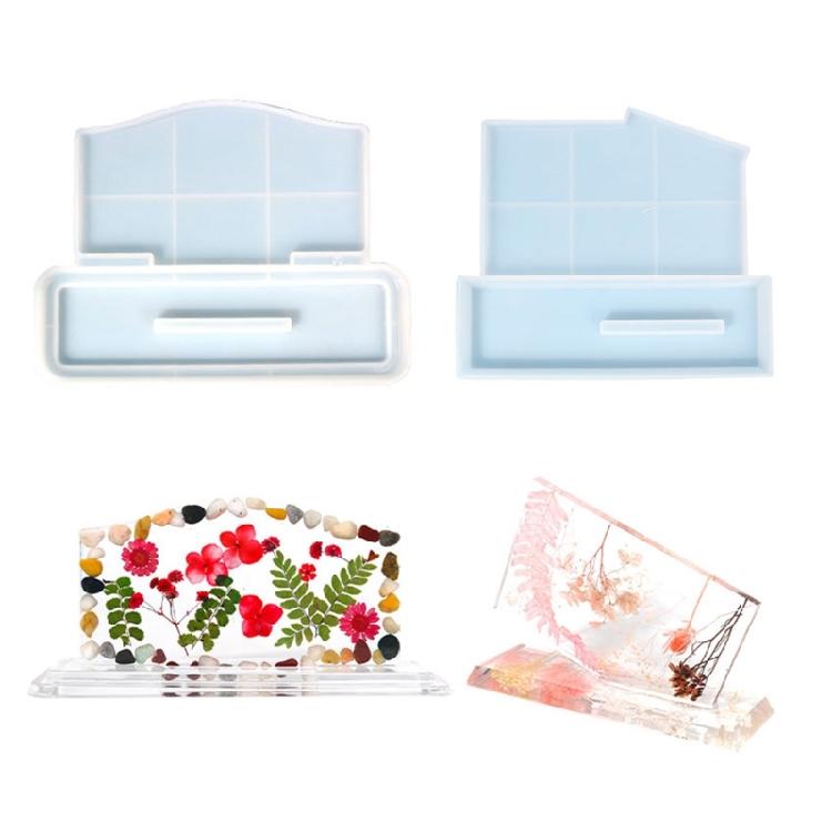 Photo Frame Resin Mold Trapezoid Silicone Epoxy Mold for Casting,Crystal Picture Frame Mold for DIY Crafts,Table Decor