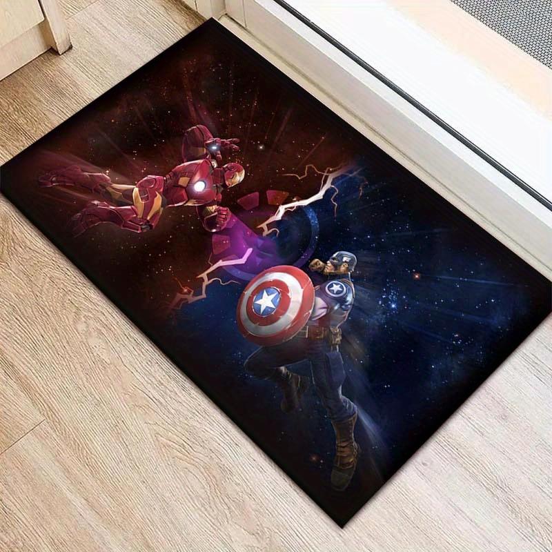 

1pc Iron Man Pattern Area Rug Soft Flannel Floor Mat for Living Room, Bedroom, Sofa Coffee Table Floor Mat, Machine Washable 60cm by 90cm
