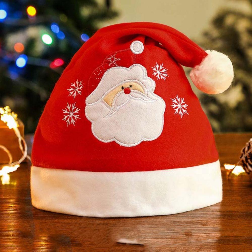 Snowman DIY Christmas Hat Toy Elk Santa Snowman Hat Creative Kids Xmas Arts Hats  Toddlers