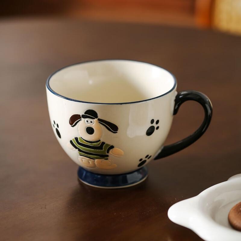 Керамическая кружка Nufeng с ручной росписью в мультяшном стиле