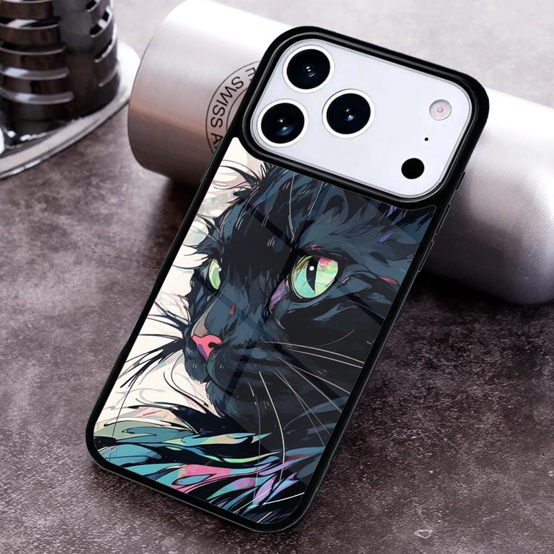 Cartoon Cat Phone Case For iPhone 17 16 15 14 13 12 11 Pro Max Plus 17Air Soft Silicone Cover