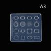Nail Art Mini Dinner Plate Mold 3D Relief Manicure Templates Nail Art Transparent Silicone Nail Mold