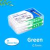 Tooth Gap Brush - 0.7mm Ultra-Fine Orthodontic Cleaning L-Shaped Tooth Gap Brush - Boxed Set of 20 Sticks