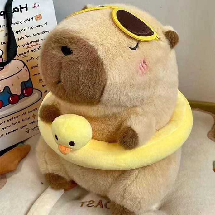 

Очаровательный летний надувной круг для плавания в виде капибары - Идеальный подарок на день рождения для девочек 23 cm