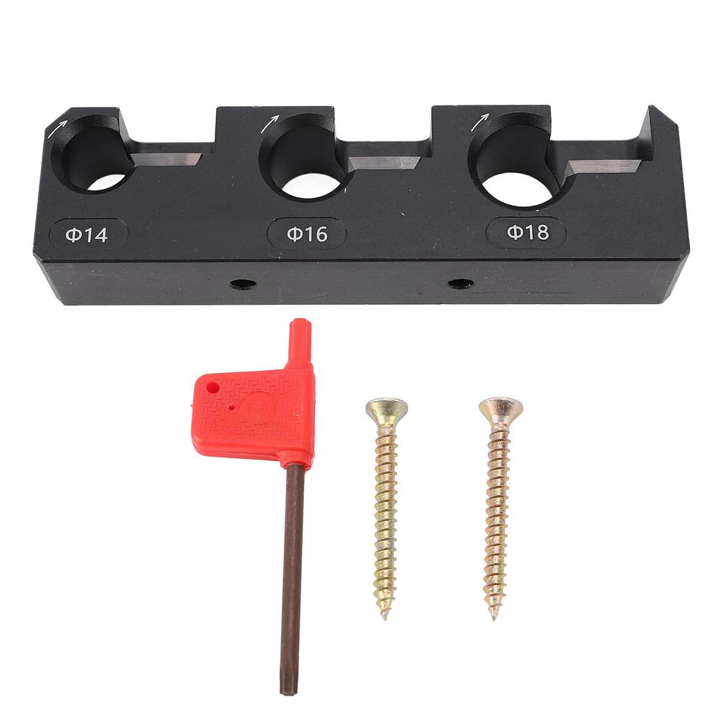 Dübelmacher-Vorrichtung Multifunktional 14mm 16mm 18mm 3 Bohrungsdurchmesser Runde Stange Holzbearbeitungshilfe