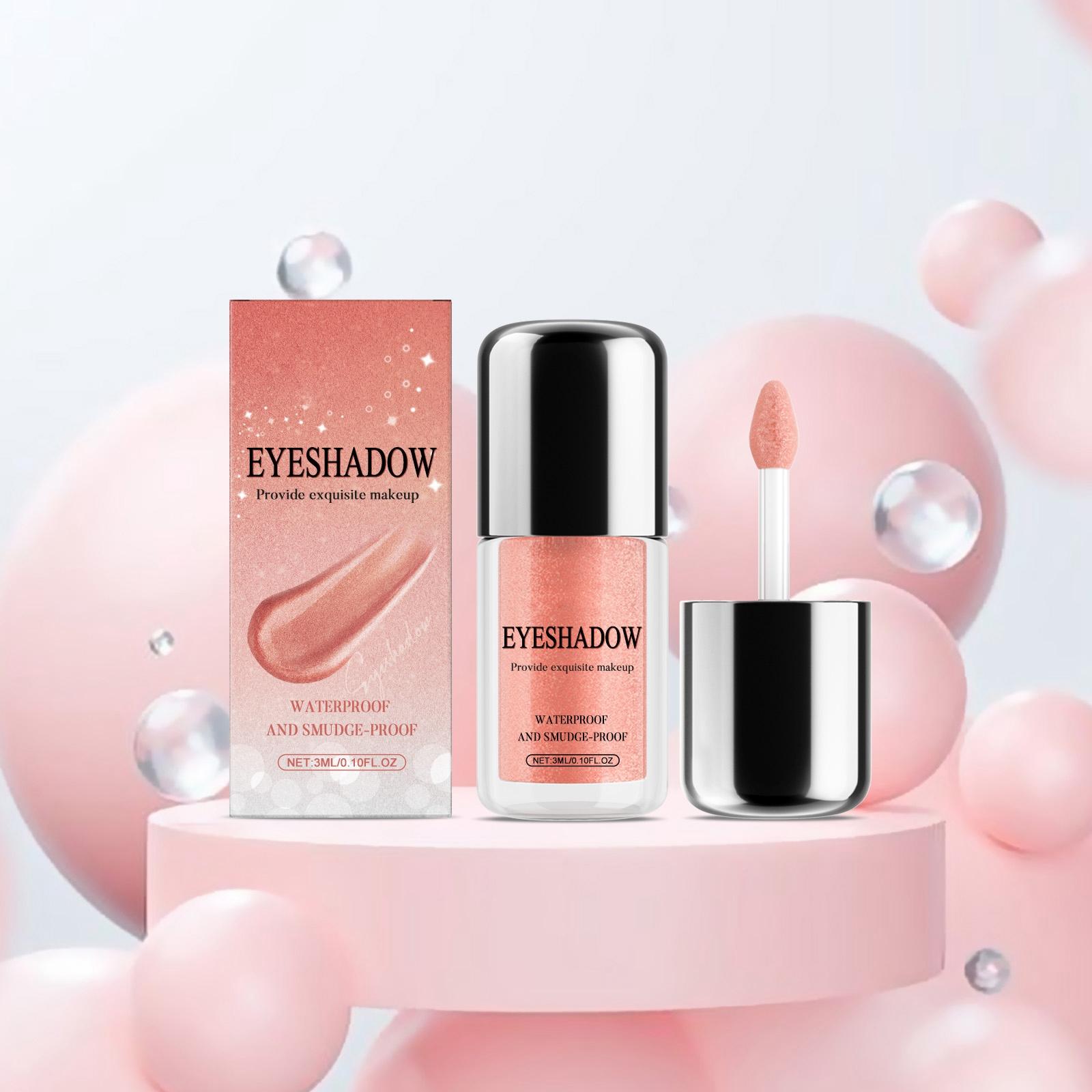 

Жидкие тени для век Nude Пудровые тени Мелкая текстура, Не осыпаются, Стойкий макияж глаз Многофункциональные тени для век, 3 мл One Size