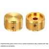Uxcell Aluminum Potentiometer Universal Volume Tone Control Knob for Guitar and Twill Gold 2-Piece Knob, 1/4" (6mm) Bass, 5/8"