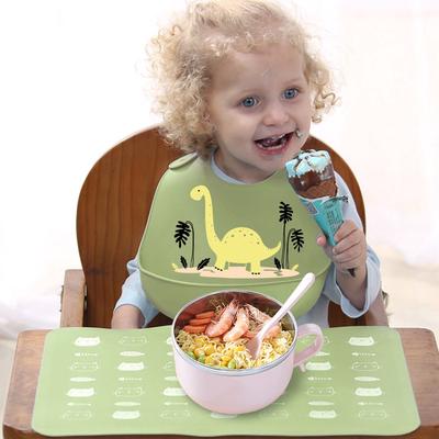 Bavaglini impermeabili Bavaglini in silicone per bambini Panni antirigurgito Grembiule regolabile Asciugamano per saliva