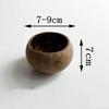 1 Pcs Home Crafts Making Natural Coconut Shell Bowls Wood Creative Decorative Bowls Candle Bowls