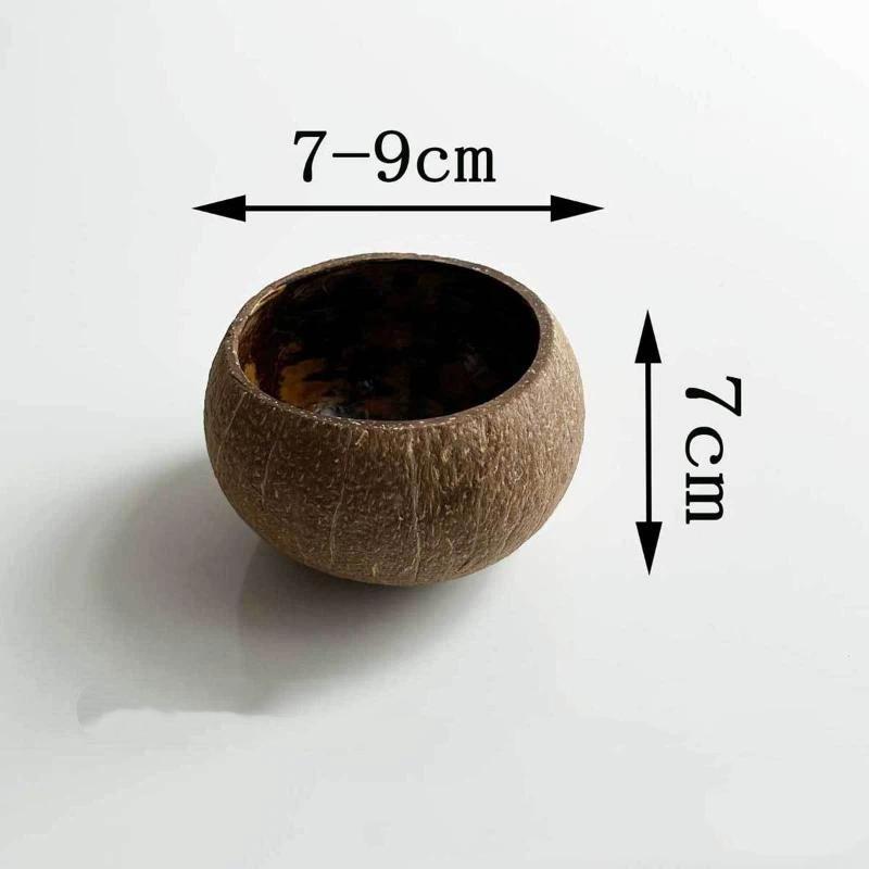 1 Pcs Home Crafts Making Natural Coconut Shell Bowls Wood Creative Decorative Bowls Candle Bowls