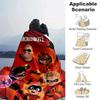1pc The Increibles Printing Blanket - Soft, All-Season Throw for Living Room, Beroom,Personalize Gift with Aorable Cartoon esign