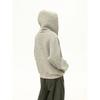 Unisex Oversized Striped Zip-Up Hooded Sweatshirt Casual Loose Fit Pullover Men Women