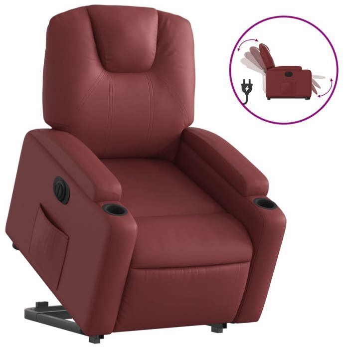 VidaXL Electric Recliner, Relaxation Chair with Adjustable Backrest and Footrest, Living Room Seat, Modern, 3204448
