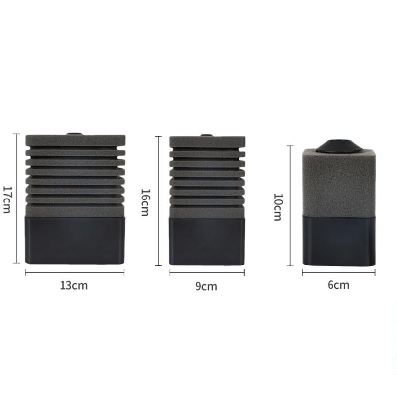 Filtru cu burete 3-în-1 Pompă de aer Filtrare biochimică Echipament de purificare a apei pentru pești de acvariu