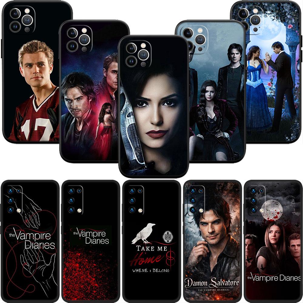 LO91 the Vampire Diaries Soft Shell Phone Case for iPhone SE X XS XR 11 16E 17 Pro Max Air 8 7 6 6s Plus