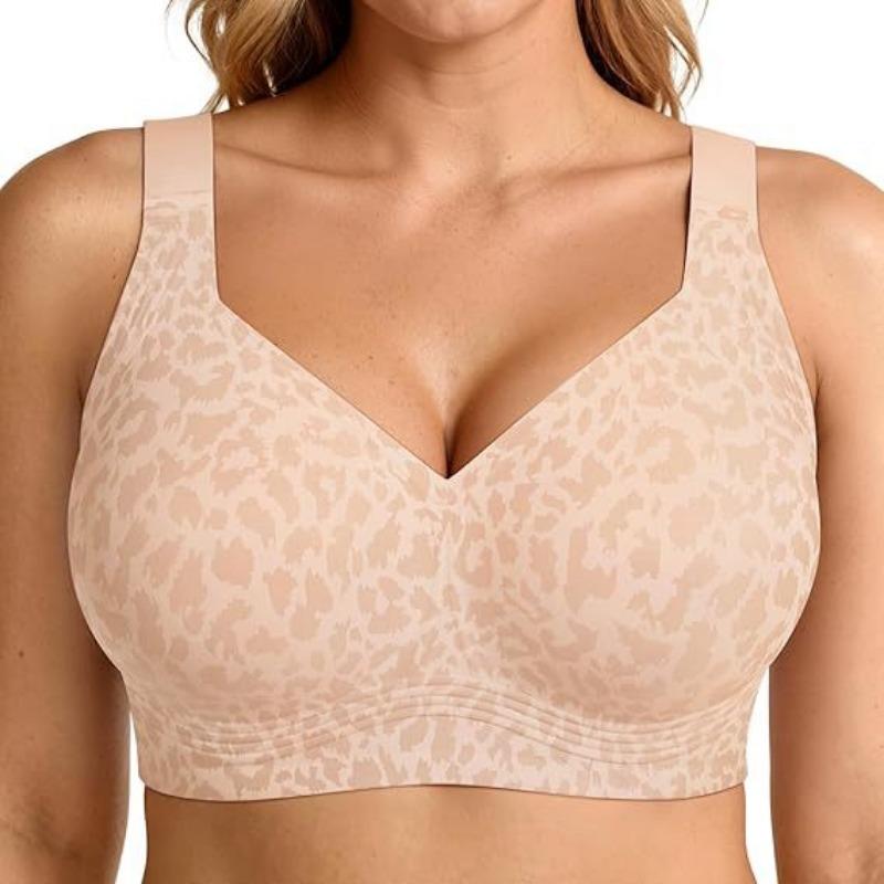 Plus Size Wireless Thin Bra Soft Support Push Up Seamless Comfortable For Women