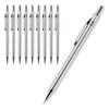 Mechanical Lead of Pencil, 0.5mm Diameter, [Set 10], Silver.