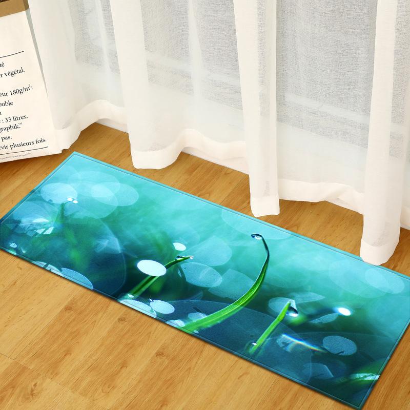 Fresh Absorbent Non-Slip Door Mat Toilet Kitchen Floor Mat Bedroom Living Room Carpet