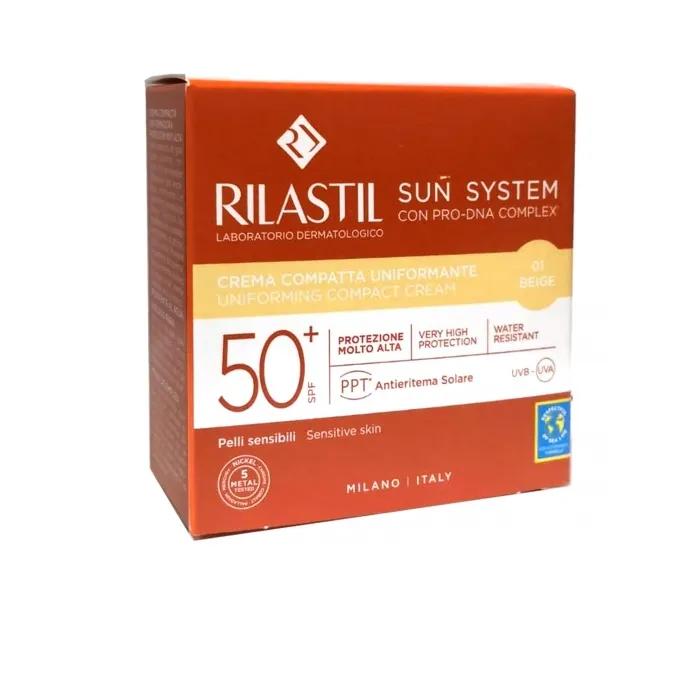 Rilastil Sun System Uniform Compact Cream Spf50+ Оттенок 01 Бежевый 10 г