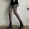 Women Diamond Rhombus Stockings Retro Sexy Hollow Out Stocking Black Pantyhose Nylon Patterned Socks Fishnet Tights
