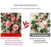 Rose Vine Artificial Flower Decor for Air Conditioner Pipes or Balcony Railings