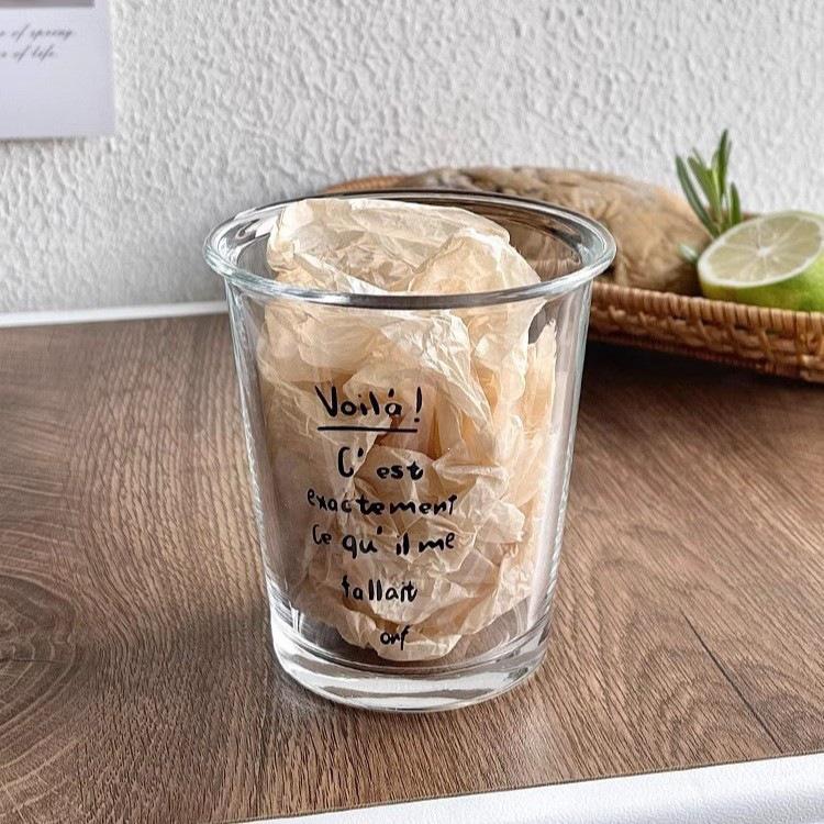 Kreativer Milchfrühstücksbecher - Niedlicher bedruckter hochwertiger Glasbecher