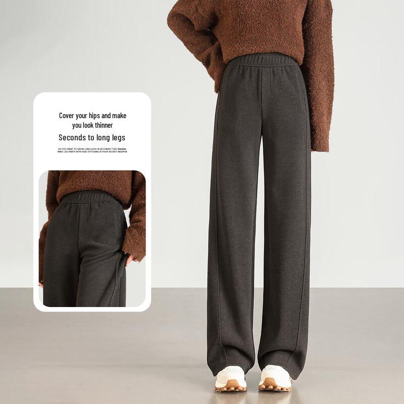 

Женские банановые брюки из ацетатной шерстяной смеси M