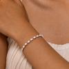 Personalized Imitation Pearl Fake Pearl Stainless Steel Fashion Gold Bracelet Necklace Women