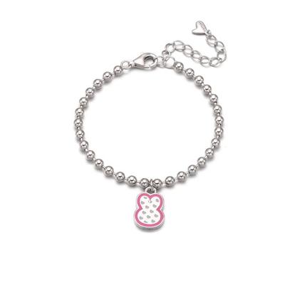 [Silver925] Heart Rabbit Baby Bracelet White (Glow-in-the-dark)