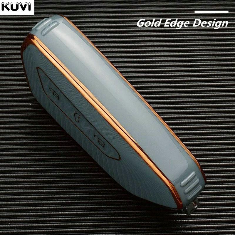 TPU Car Key Case Cover Shell Fob for Volkswagen VW Golf 8 MK8 ID-4 ID-6 for Skoda Octavia A8 for Seat Leon FR MK4 Cupra