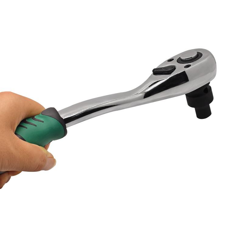 Quick Release Ratchet Spanner 72 Teeth Ratchet Wrench Pear Head Ratchet Spanner Adjustable Ratchet Socket Wrench