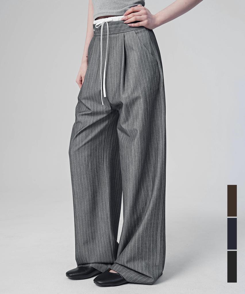 AVANDRESS Velo Sagging Stripe Slacks_3 Colors