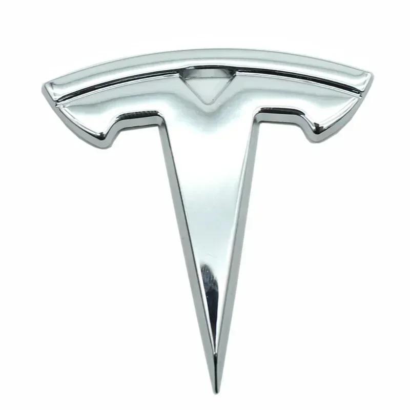 

Car Sticker Tesla 5.5x5.5cm Metal Car Steering Wheel Cover Sticker for Tesla Model 3 S X Y Auto Interior Refitting Emblem Modifi срібний
