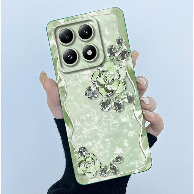 For Xiaomi 14T Pro 5G Case Soft Silicone Protective Cover Fashion Simplicity Floral Fundas for Xiaomi14T 14 T Pro Phone Coque