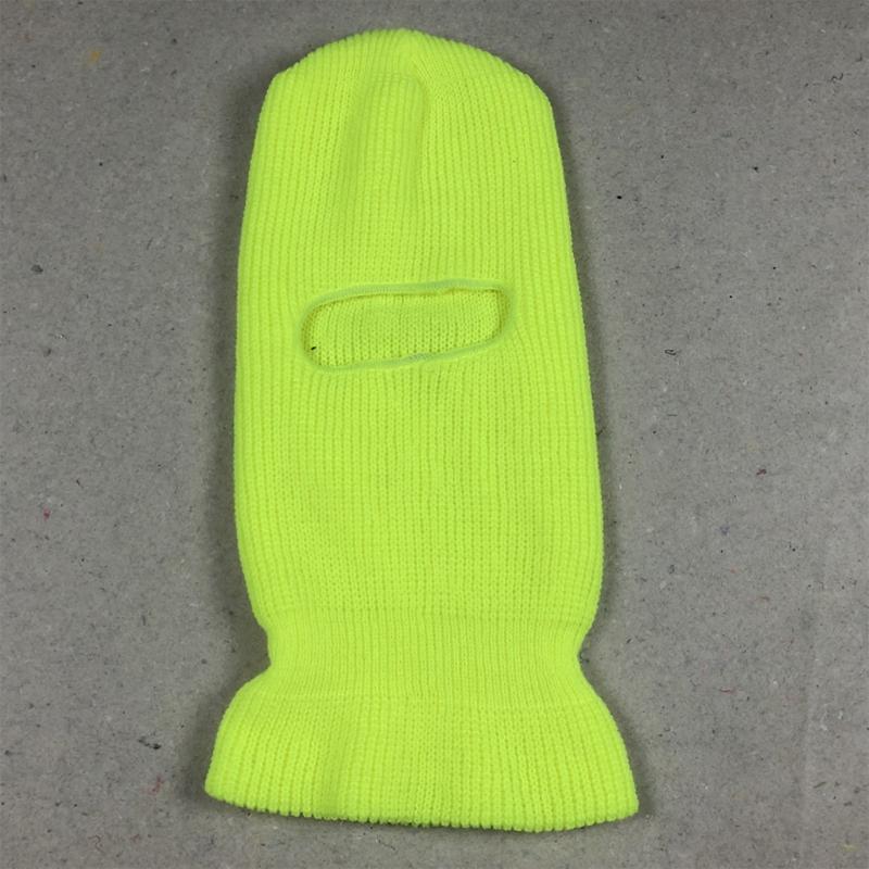 Mehrfarbige Thermomaske Einfarbige Gestrickte Vollgesichtsmaske Outdoor-Aktivitäten