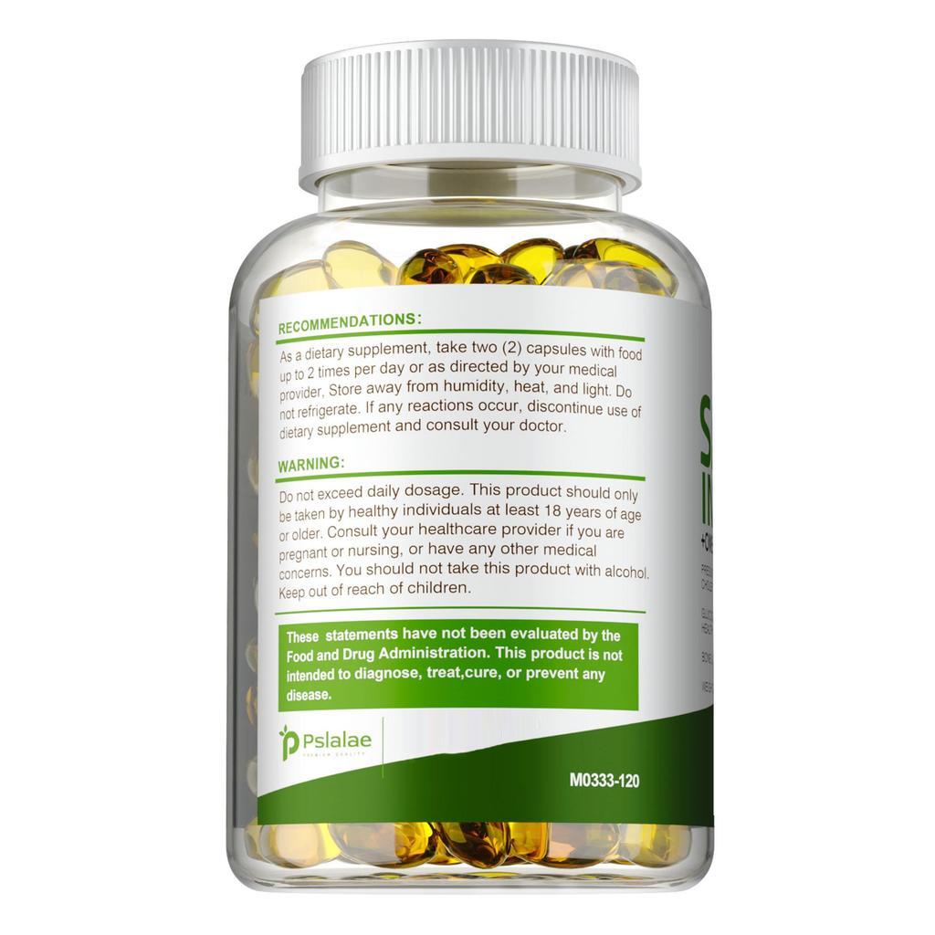 Sacha Inchi Oil Capsules 500mg - Omega 3-6-9 - Support Gut Health, Antioxidant