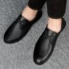 Fashion 2024 New Arrival Lace-Up Upscale Elegantes Formal Footwear Male Shoes School Casual Leather Slip on Bureau Dressing Shoes Man